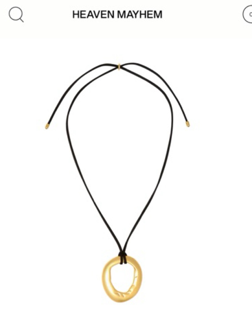 Heaven Mayhem ネックレス チョーカー レザー ペンダント Heaven Mayhem Pendant Necklace | Pickle