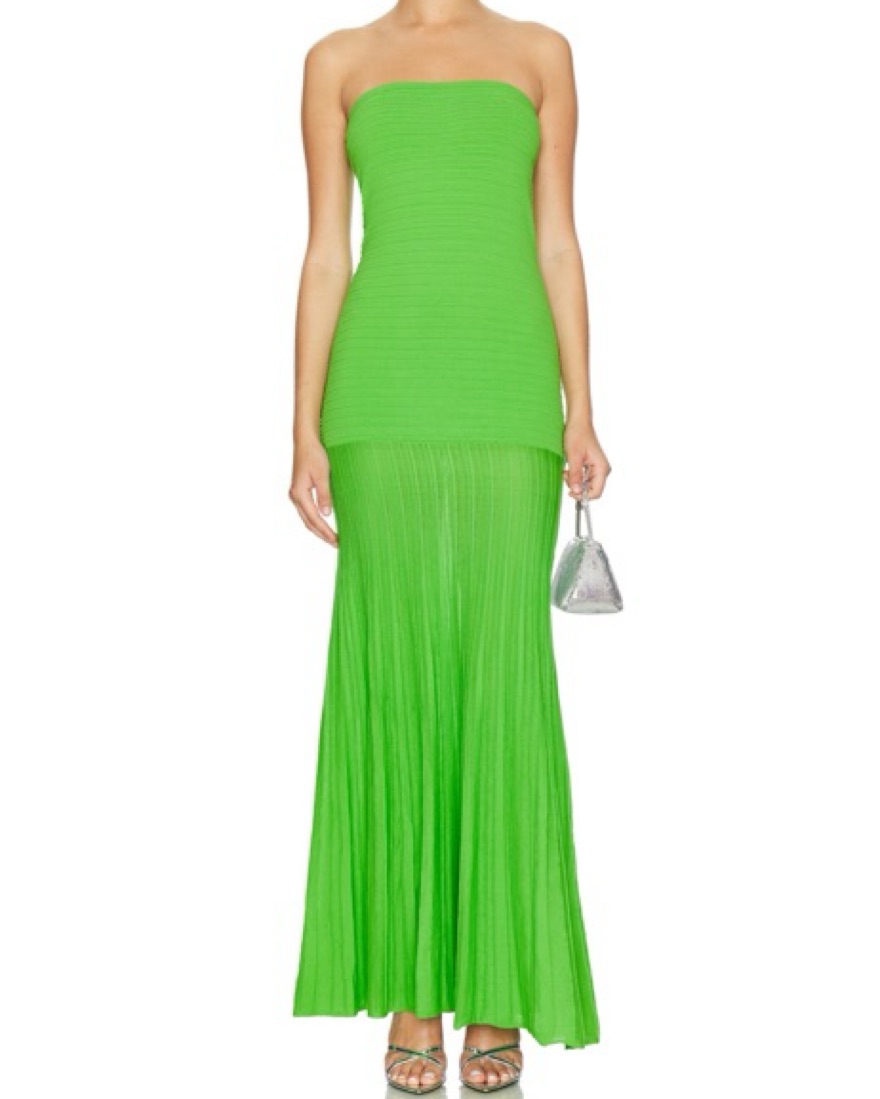 Bright Green Dress by Line & Dot - Pickle