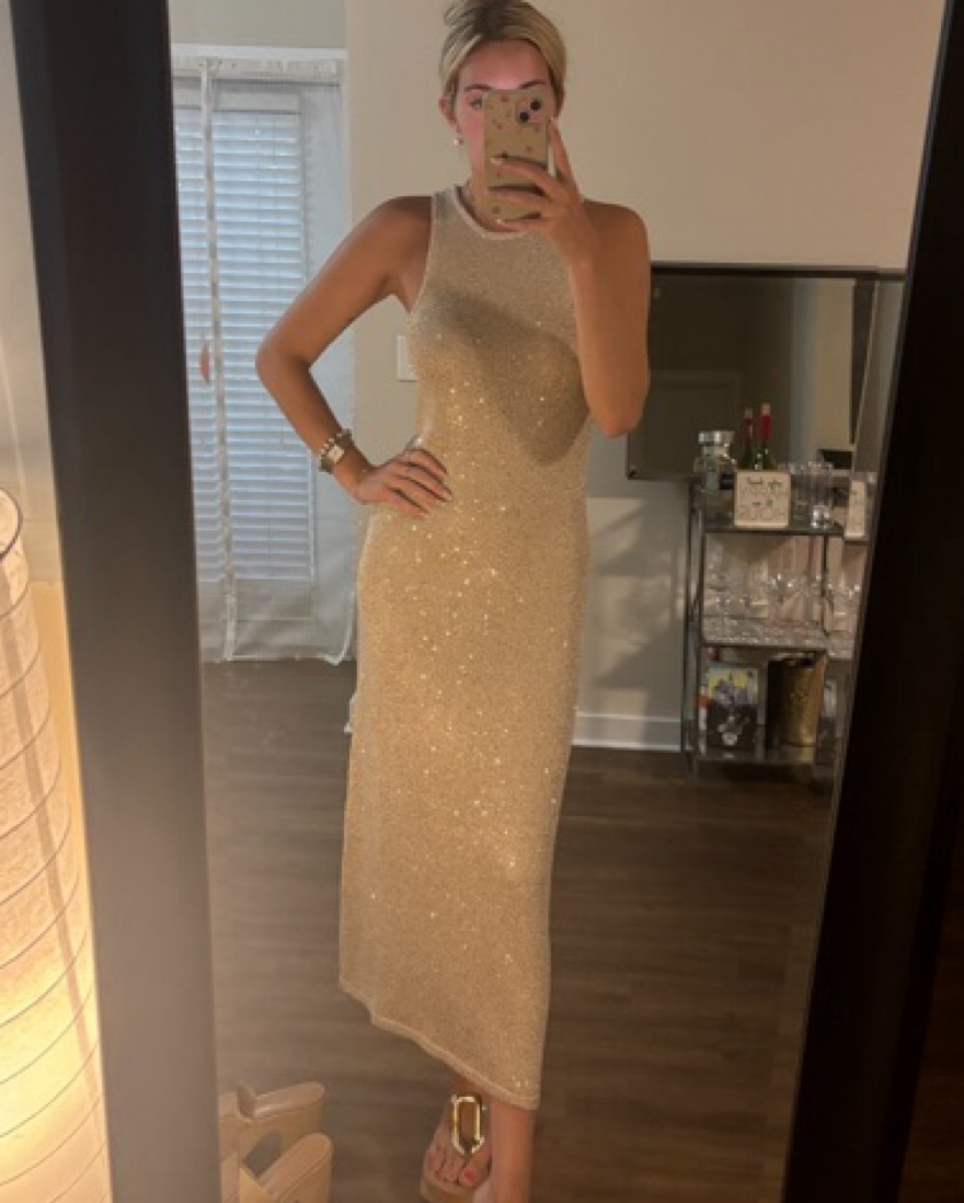 House of Harlow 1960 Knit Sequin Dress by House Of Harlow - Pickle