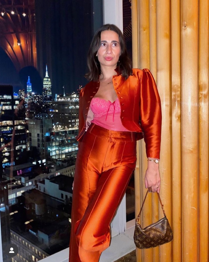 Destree Silk Orange Suit by Destree - Pickle