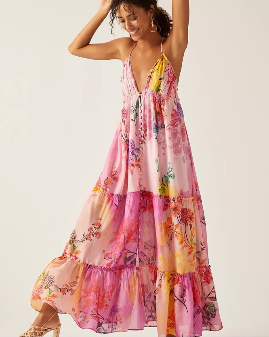 Alissa Tiered Maxi Dress | Pickle
