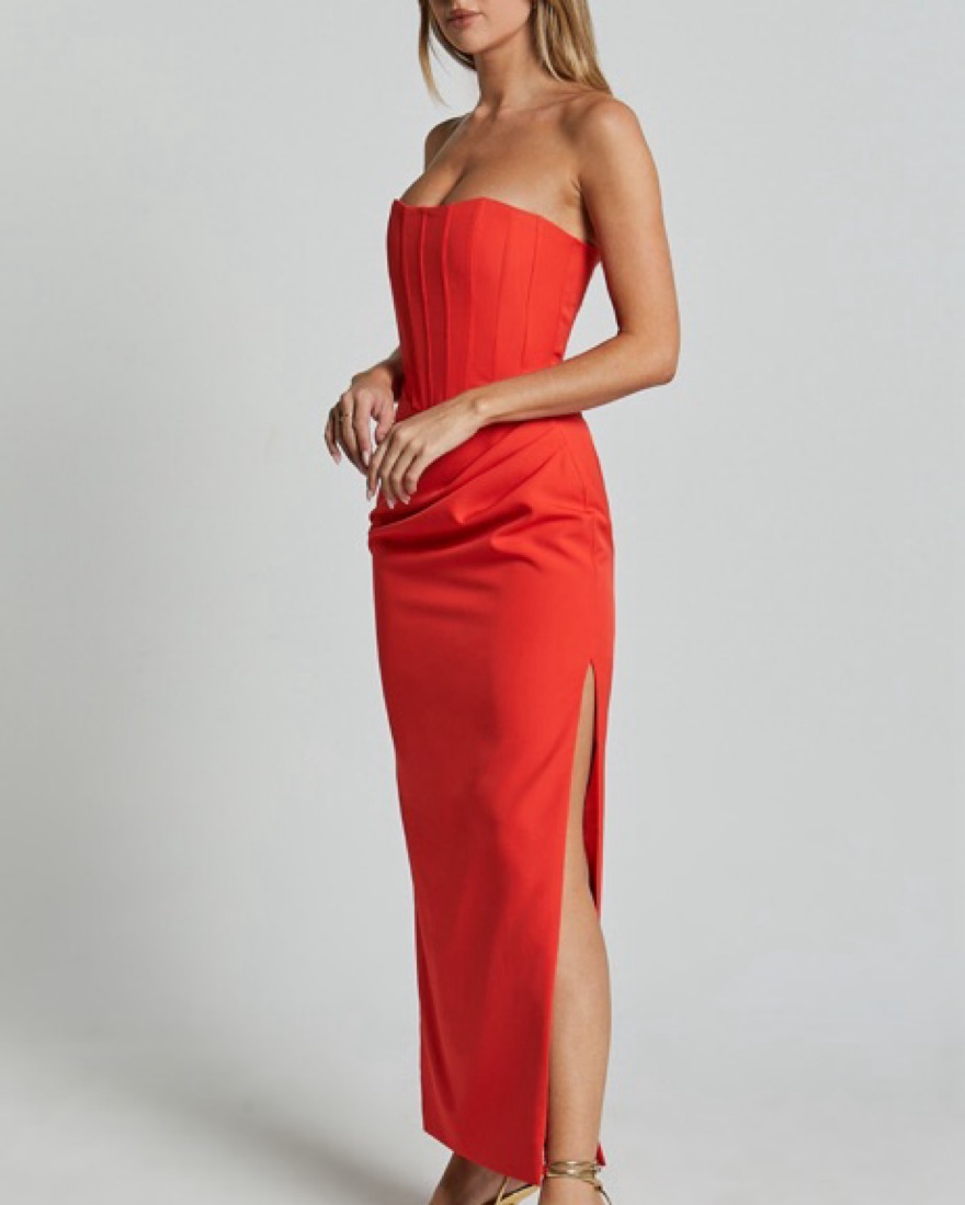 boutique dresses midi Tiered Ruffle Printed Elastic straps midi dress – Whiskey Ray's Boutique