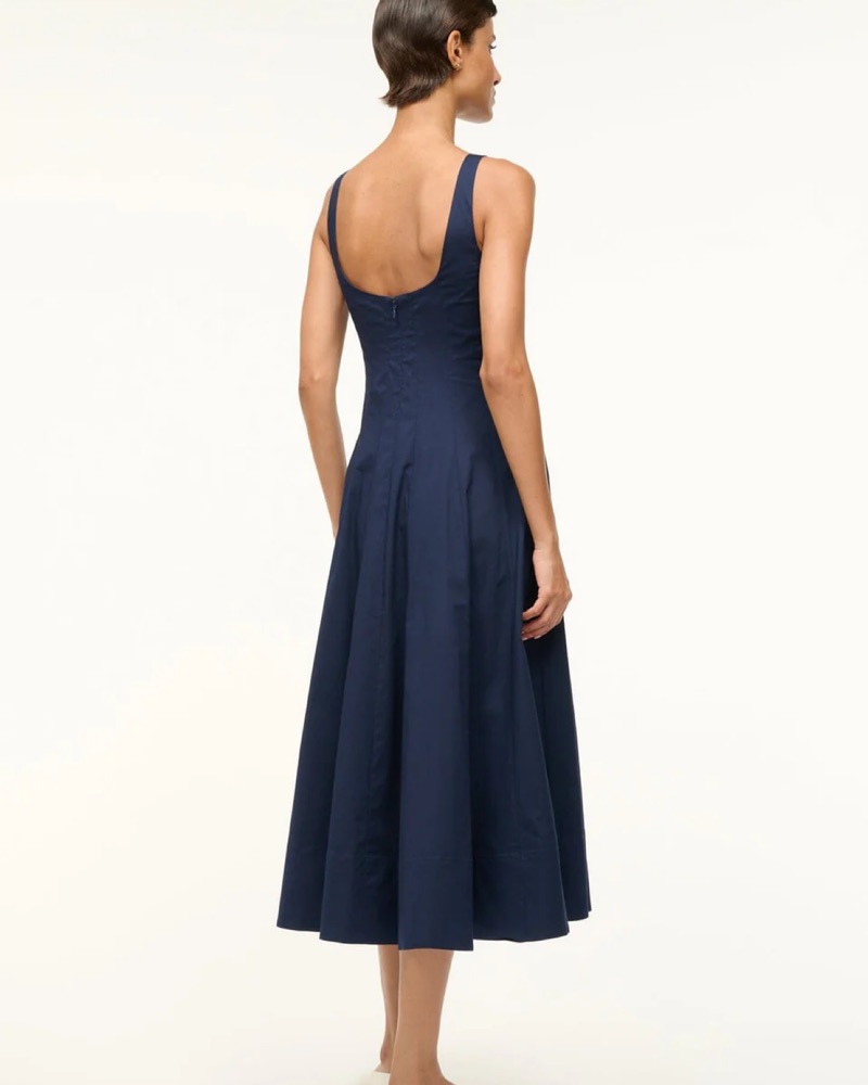 Elegant STAUD Sage Green Midi Dress by Staud - Pickle