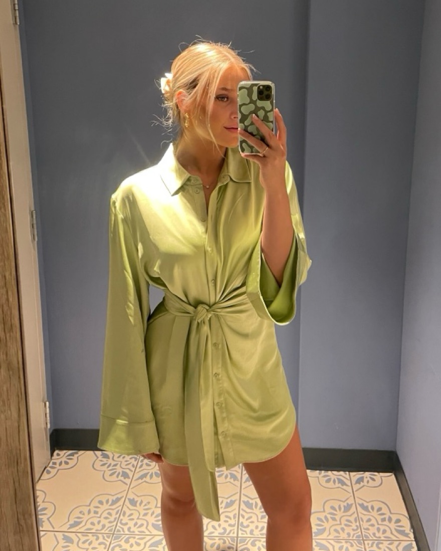 Song of Style Marta Dress in Green by Song Of Style - Pickle