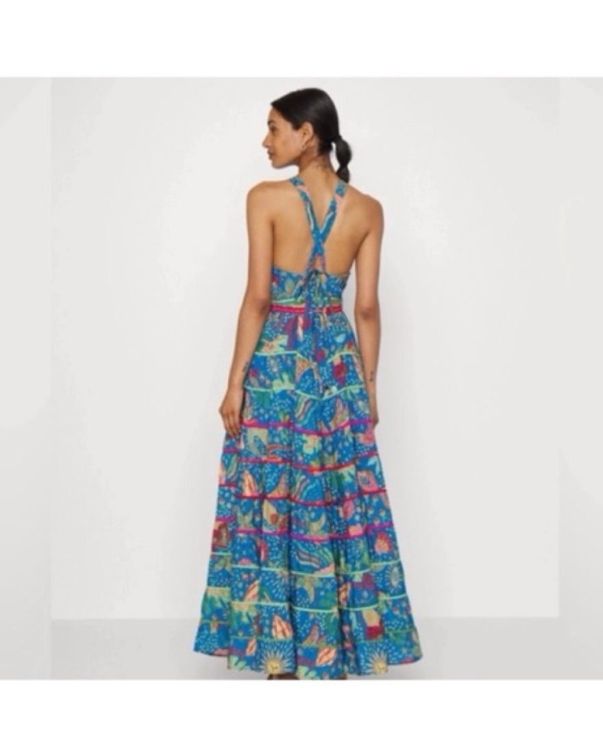 Farm Rio Ocean Stories Maxi Dress by Farm Rio - Pickle
