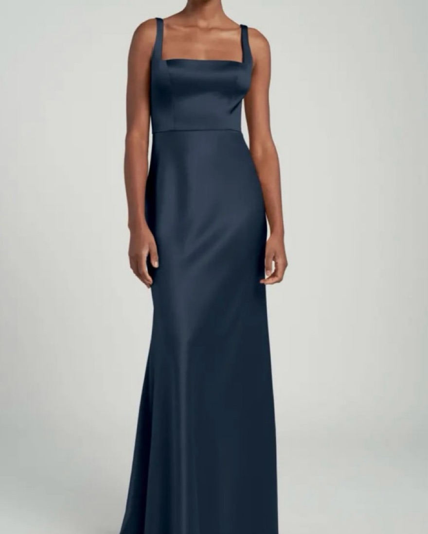 jenny yoo navy bridesmaid dress Jenny Yoo Bridesmaid Dress Erica Navy