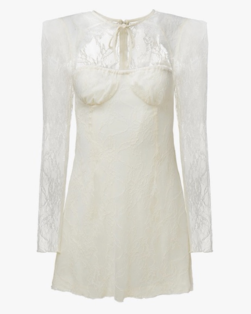 We Wore What Lace Mini Dress by WeWoreWhat - Pickle