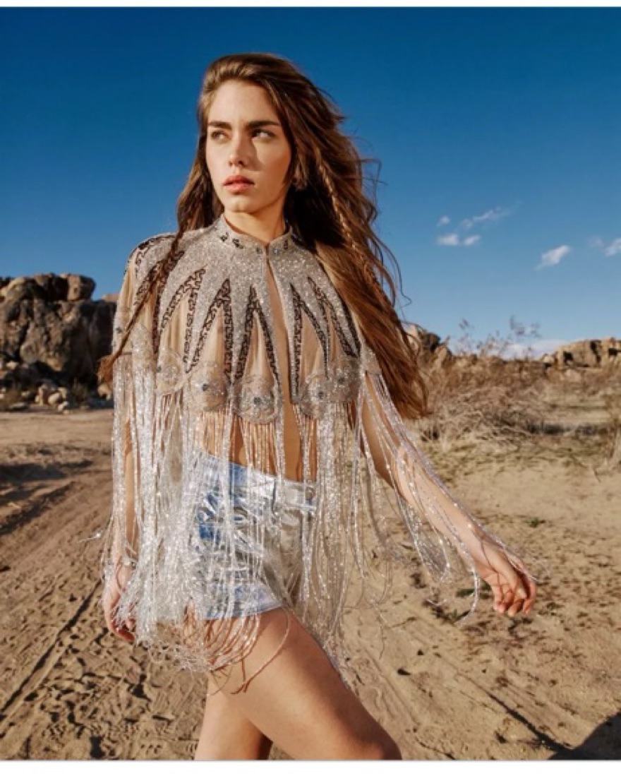 nasty gal beaded tassel dress Hem Cape by NastyGal Rent Emilia Wickstead Blue Minimizer Bra Size:43 EUR / 9.5-10 USA Bead it