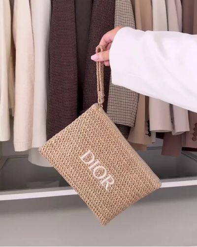 Fendi Woven Clutch with Zipper Closure by Fendi | Pickle