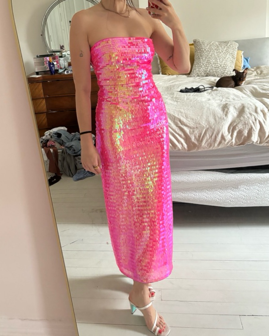 saylor pink sequin dress Saylor Priyanka Sequin Mini Dress In Pink - 60% Off