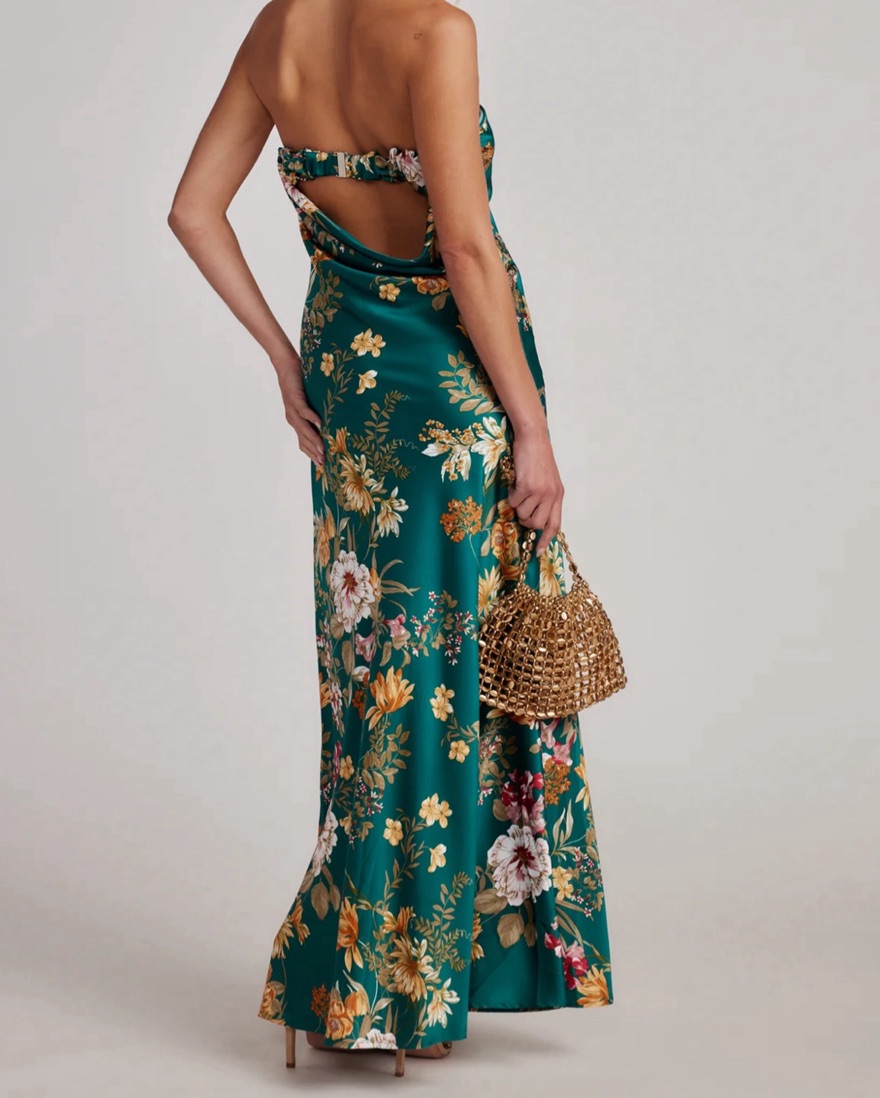 Floral Wedding Guest Dress by 12th Tribe - Pickle