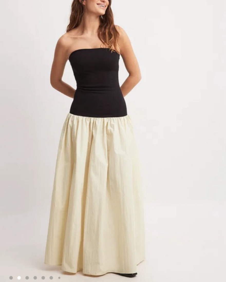 Jersey Poplin Sleeveless Maxi Dress by NA-KD - Pickle