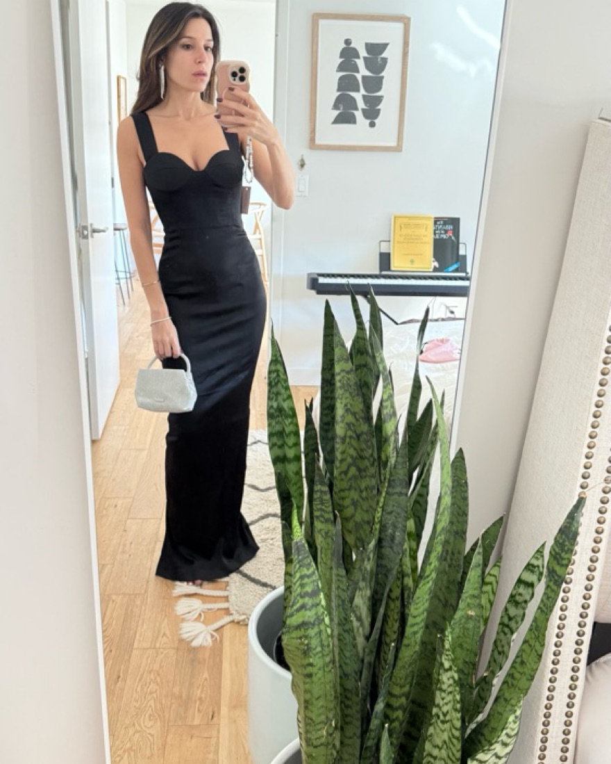 sau lee black dress Arielle Embroidered Maxi Dress main image 0