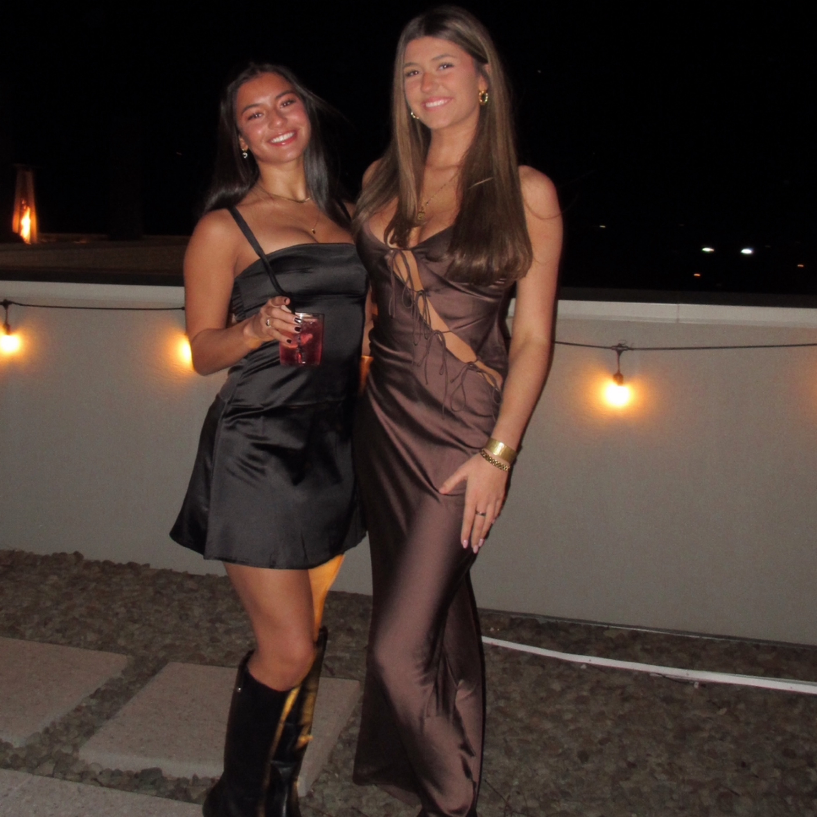Brown Revolve About A Girl Maxi Dress by Lioness - Pickle