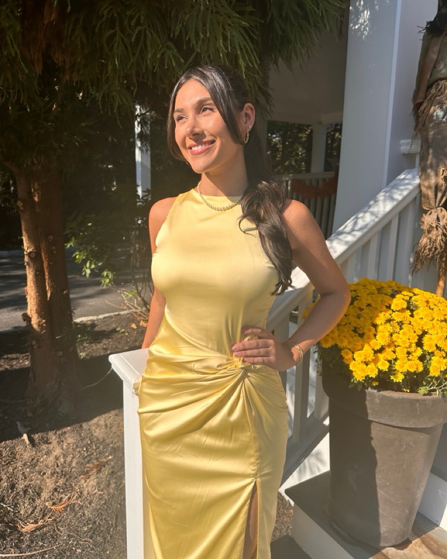 draped skirt maxi dress Abercrombie &amp; Fitch + Draped Skirt Maxi Dress