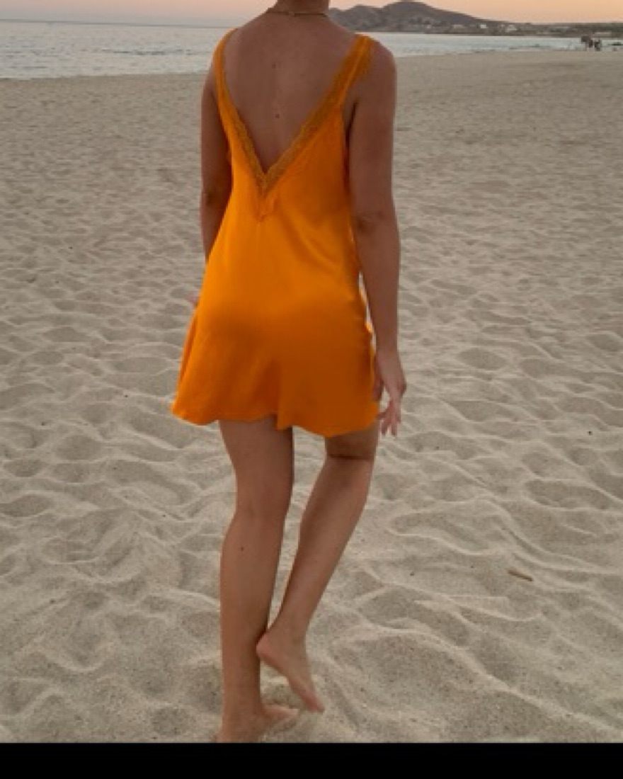 最大12%OFFクーポン Slip Orange Zara Dress Pickle | トップス