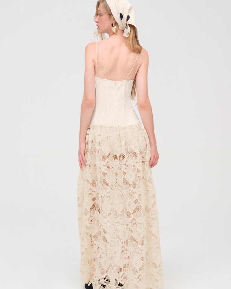 For Love & Lemons Coco Lace Maxi Dress by For love and lemons - Pickle