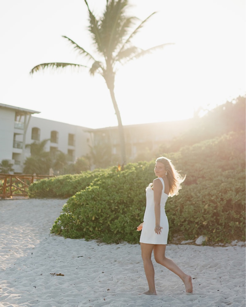 trompe dress in ivory elliatt ELLIATT Trompe Dress in Pink