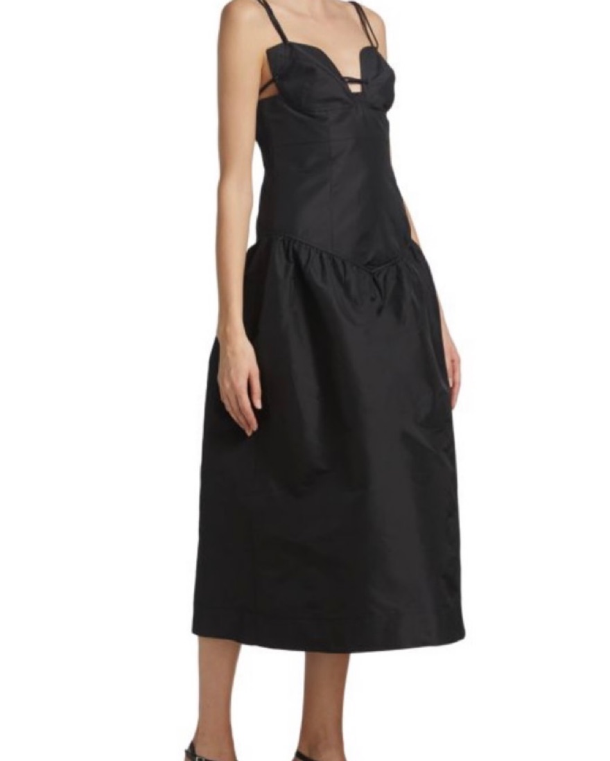 GANNI テコラティフタイマキシトレス W11156977 151 Ganni + Ganni Seersucker Check Maxi Dress