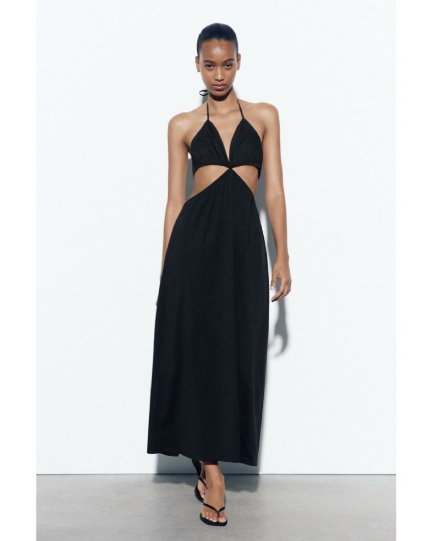 cut out maxi dress zara Zara Dresses | Zara Cut Out Fitted Asymmetrical Dress Size S | Color: Tan