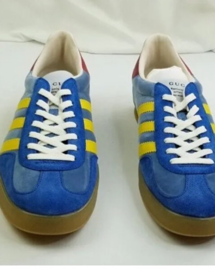 Adidas X Gucci Gazelle In Blue Velvet by Gucci - Pickle