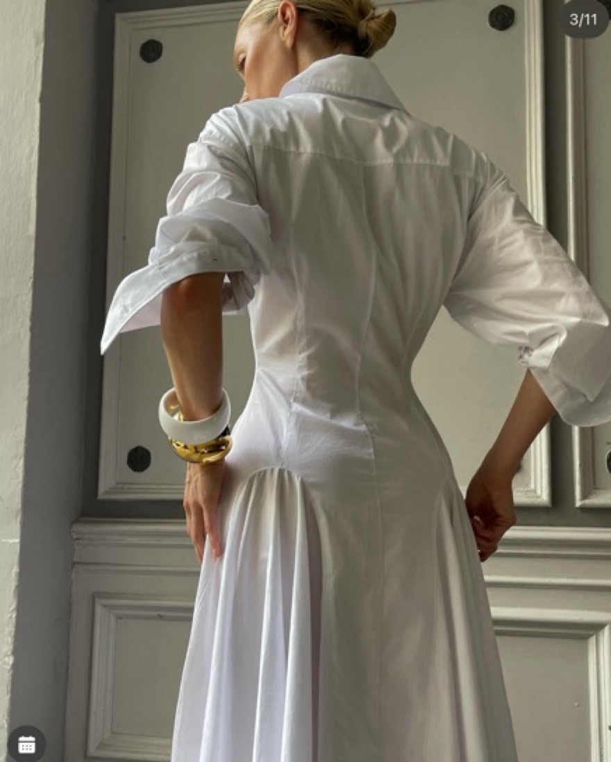 helsa godet shirt dress Helsa Godet Shirt Dress in Black
