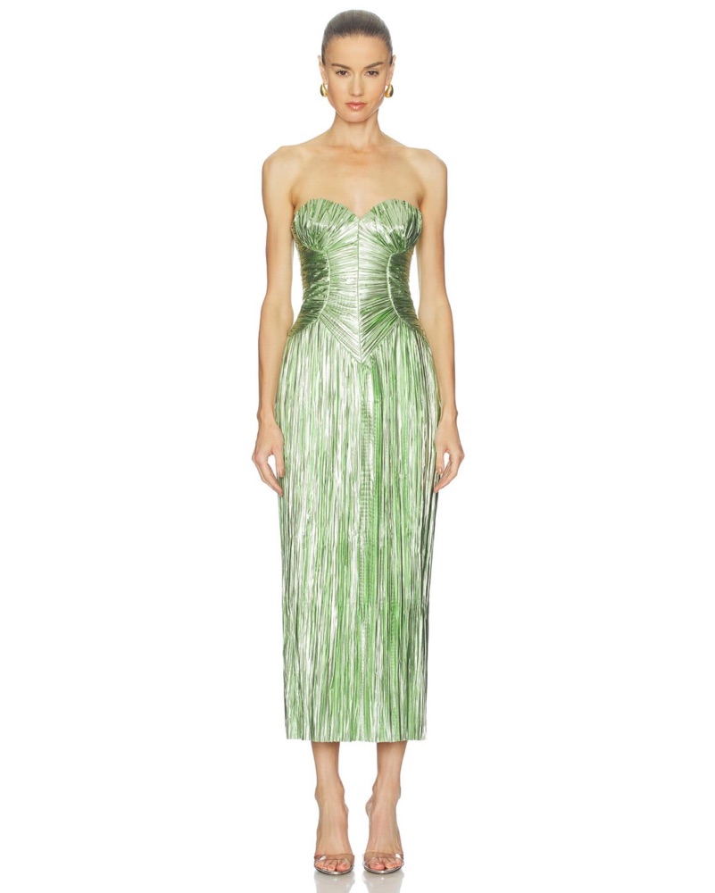 Cult Gaia Ashika Gown Green | Green Bridesmaid Dress, Green