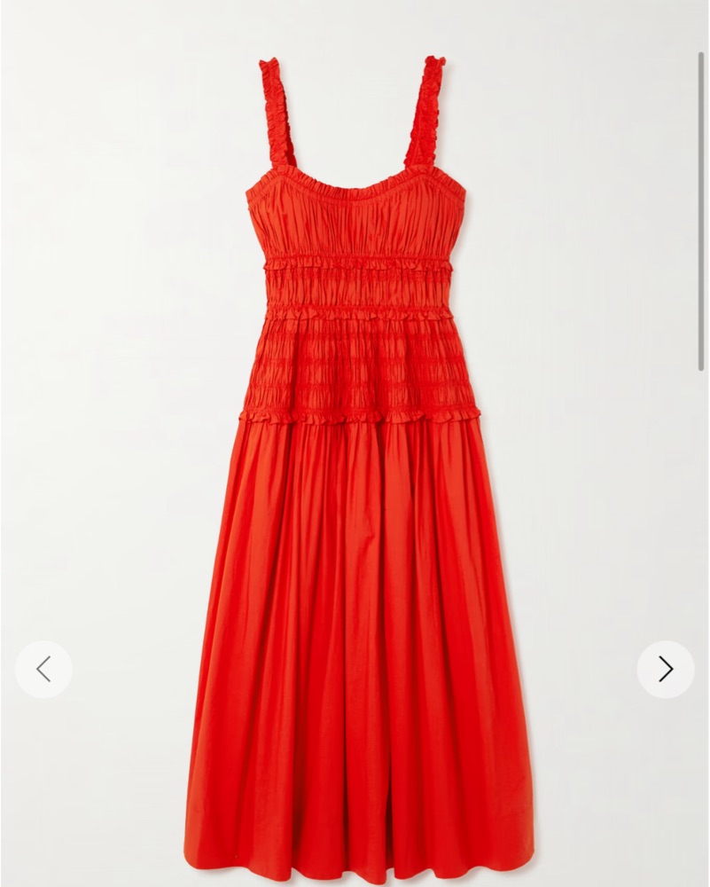 doen red dress Eloise Dress - Ruby