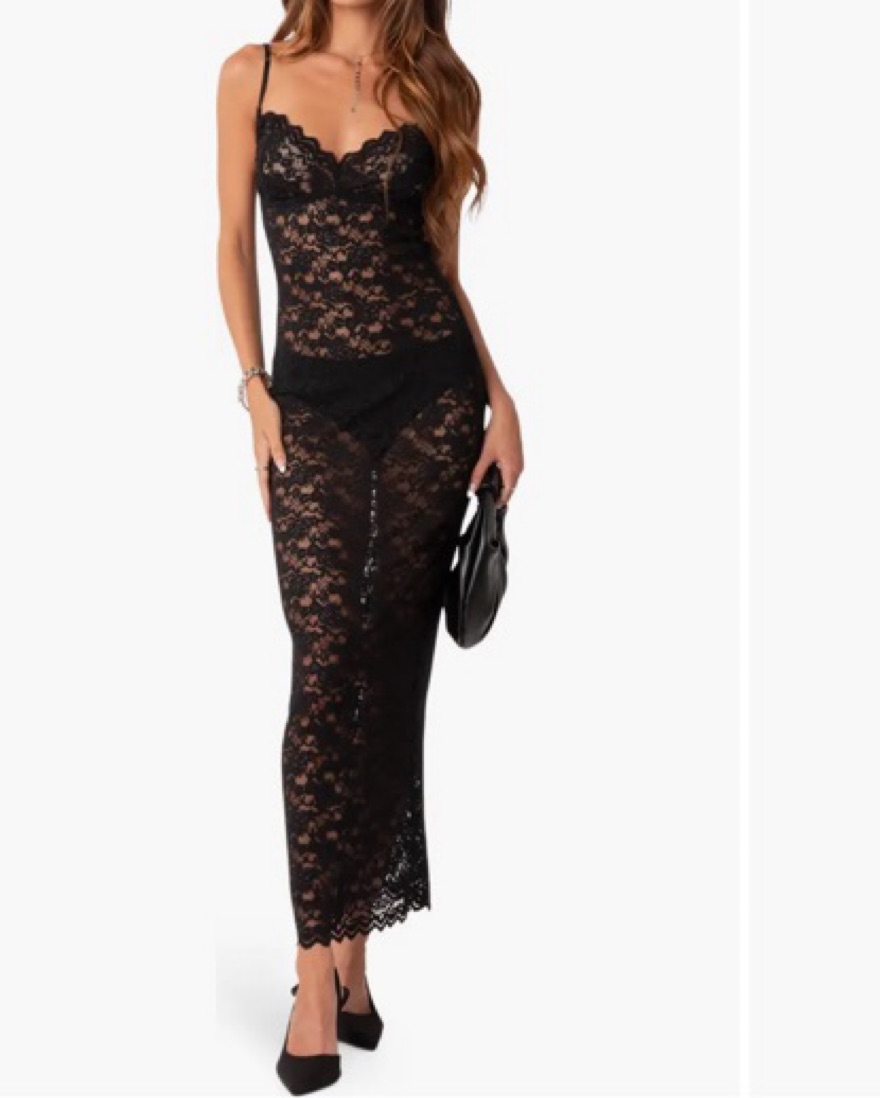 専用　L'Appartement Lace Maxi Dress Edikted Black Lace Maxi Dress | Pickle
