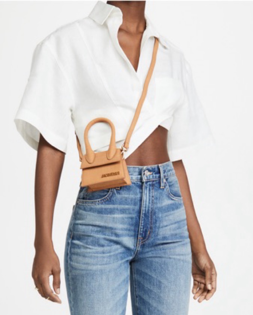 Jacquemus Capri クロップドシャツ　サイズ34 Jacquemus Capri Cropped Shirt in Linen by Jacquemus - Pickle