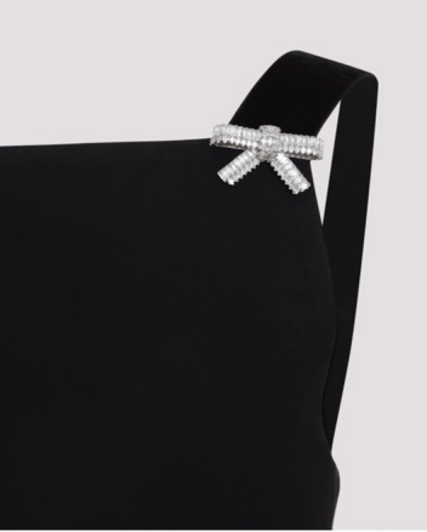 VIP【関税送料無料】希少 Prada Bow Crystal Mini Dress Prada Mini Dress With Crystal Bows | Pickle