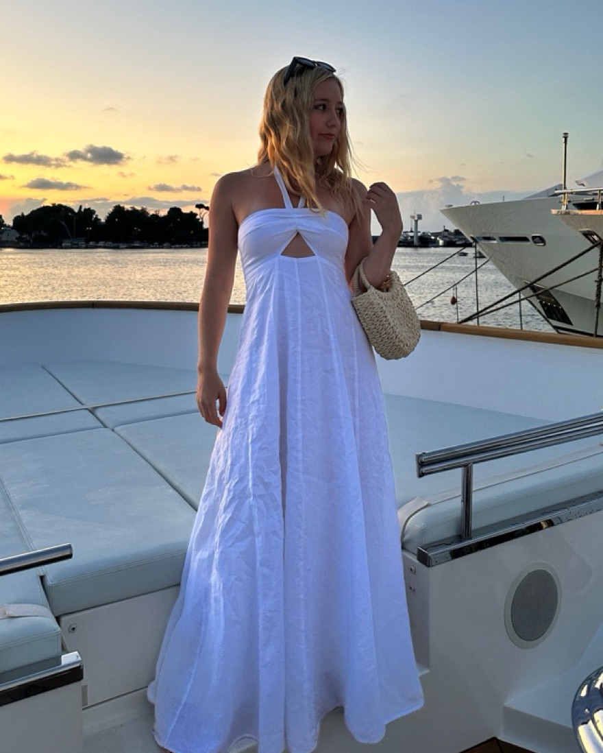 DISSH White Maxi Dress by Dissh - Pickle