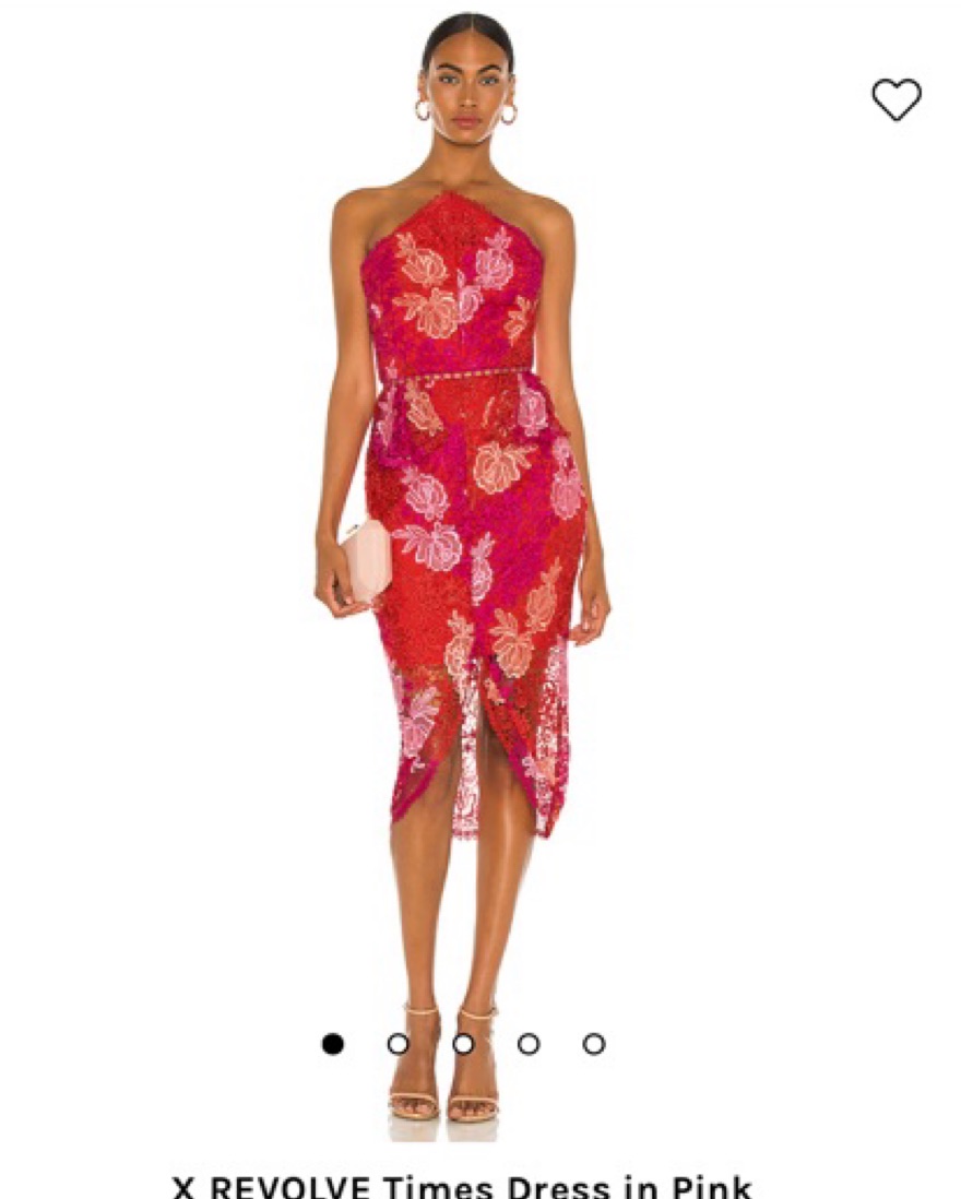 Revolve Tight Floral Dress by Revolve - Pickle