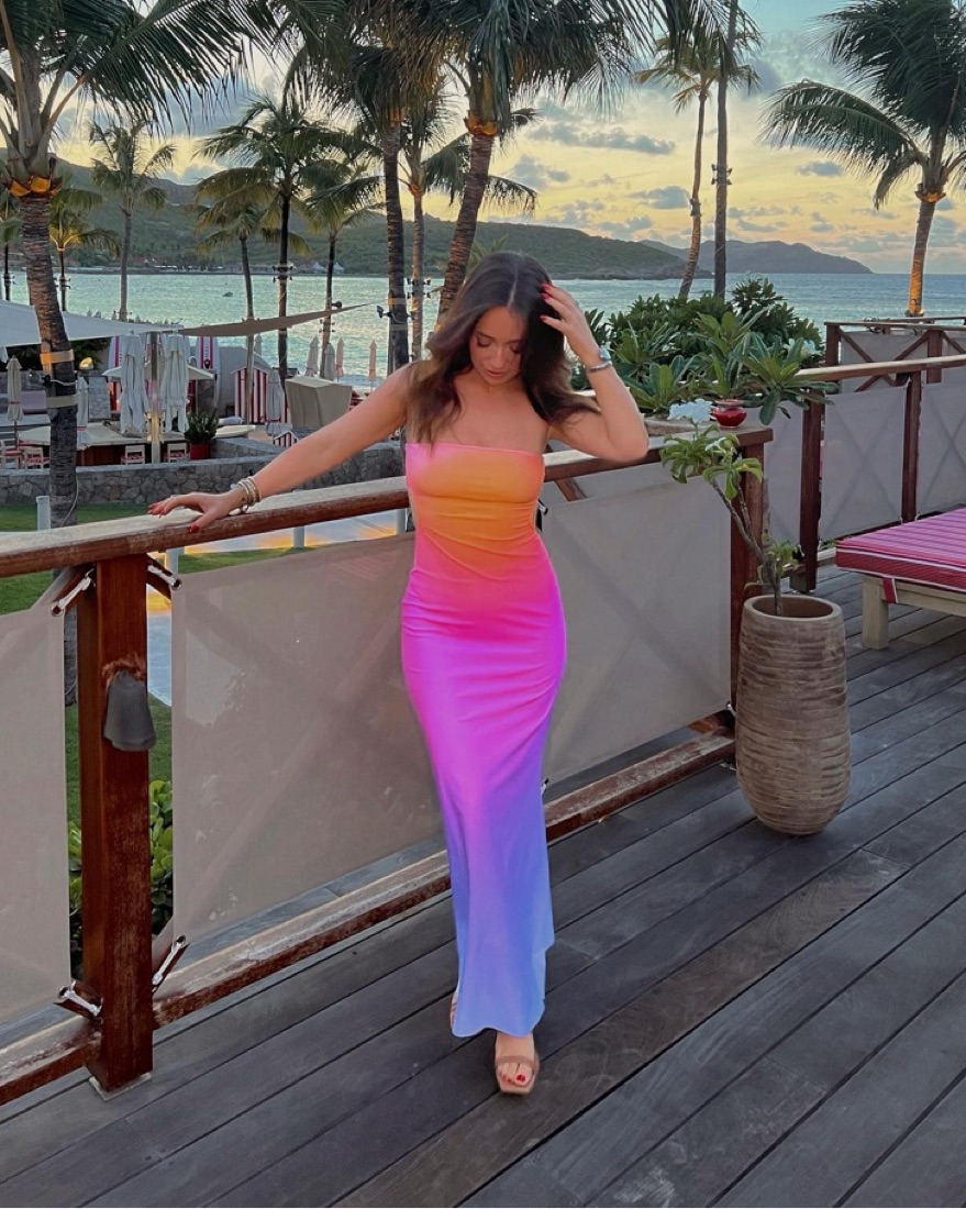 rainbow cut out dress Baobab Rainbow Cut Out Dress by Baobab