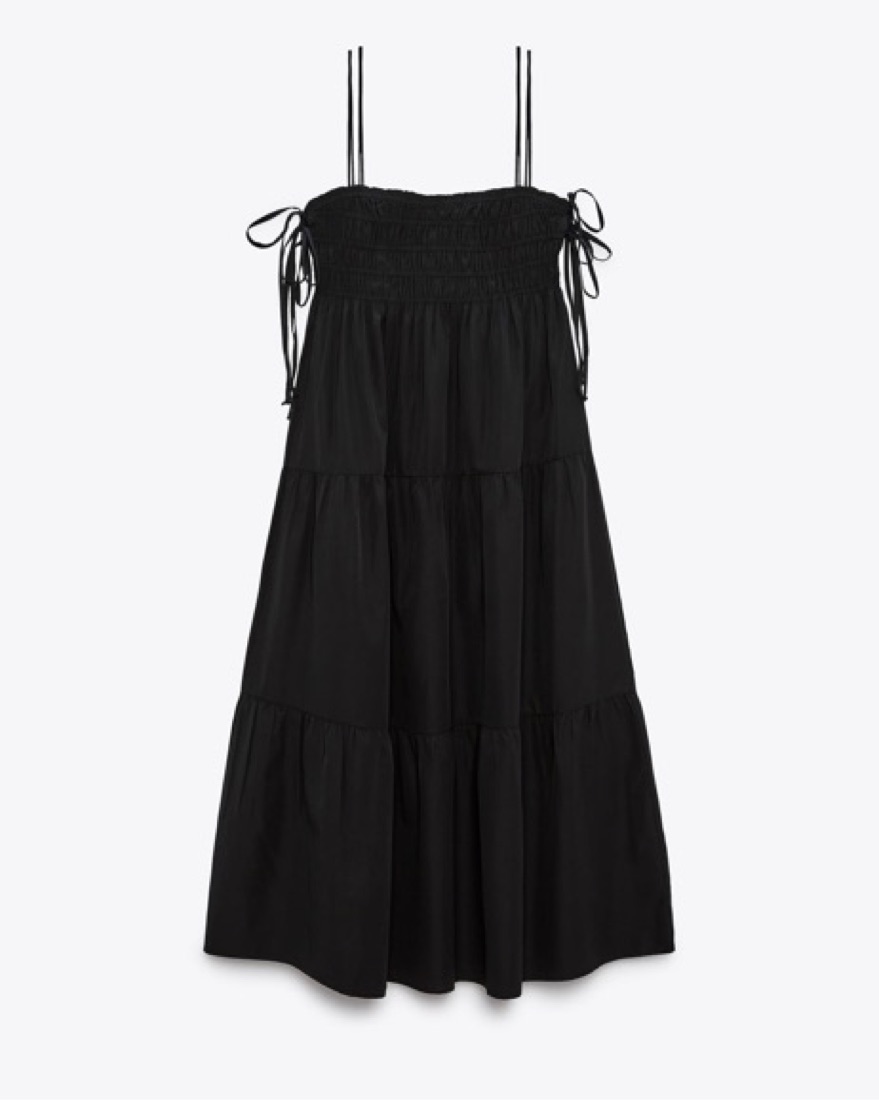 Zara Black Maxi Dress With Bows by Zara - Pickle