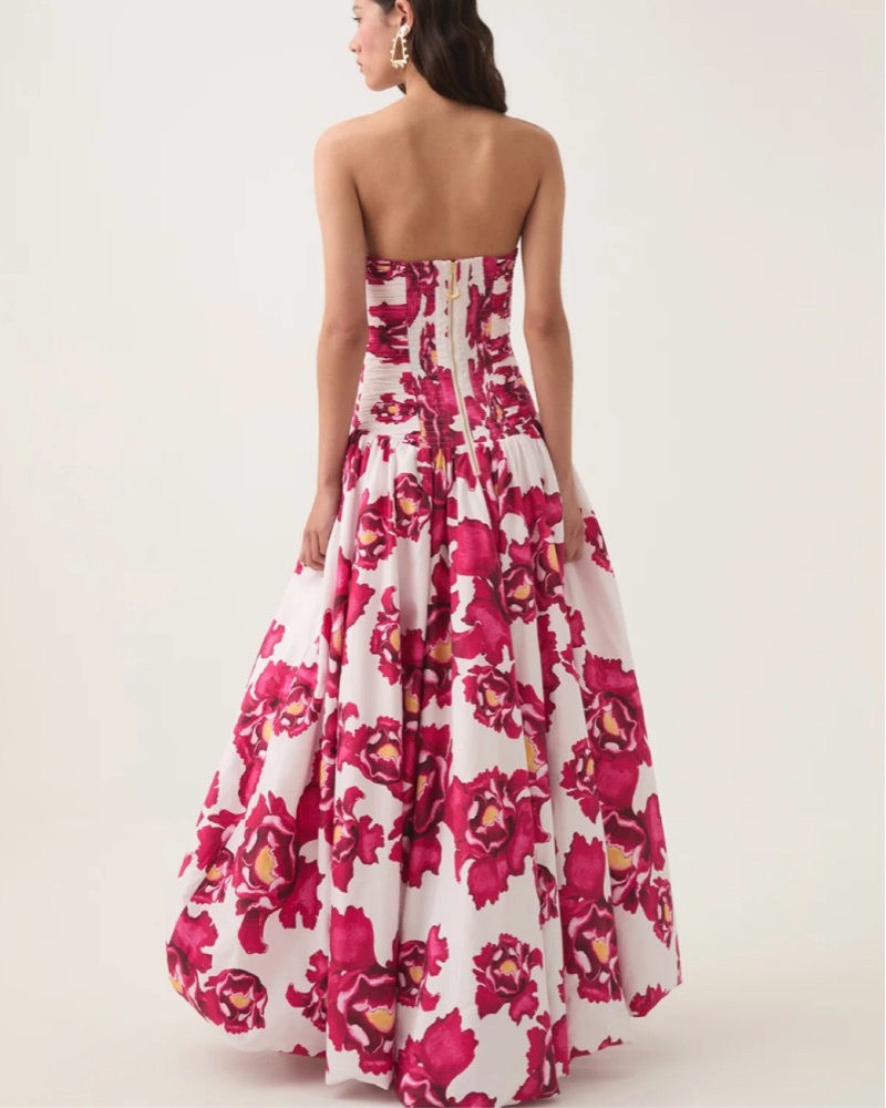 Aje Drop Waist Floral Dress by Aje - Pickle