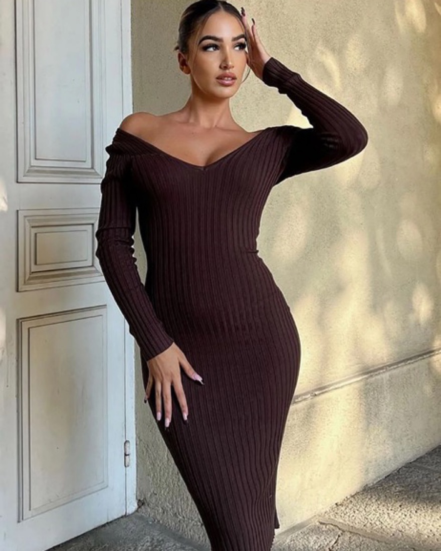 fashion nova dresses with sleeves Penny Long Sleeve Maxi Dress