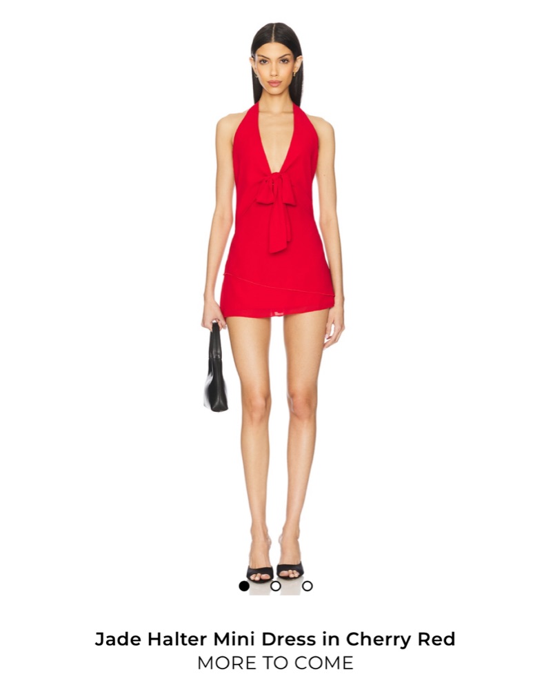 revolve red halter dress Norma Kamali Halter Turtleneck Side Slit Gown