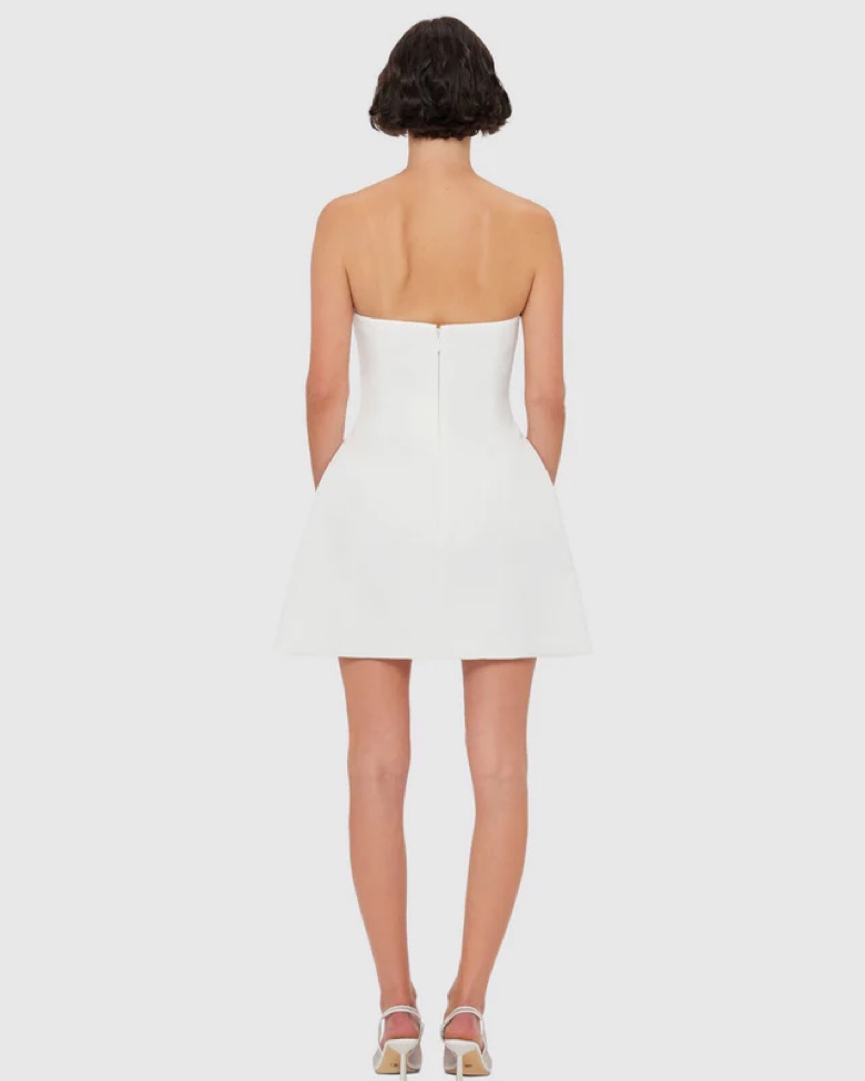 linen dress winter White Winter Ruffle Linen Dress – allthebeautifullinen main image 1