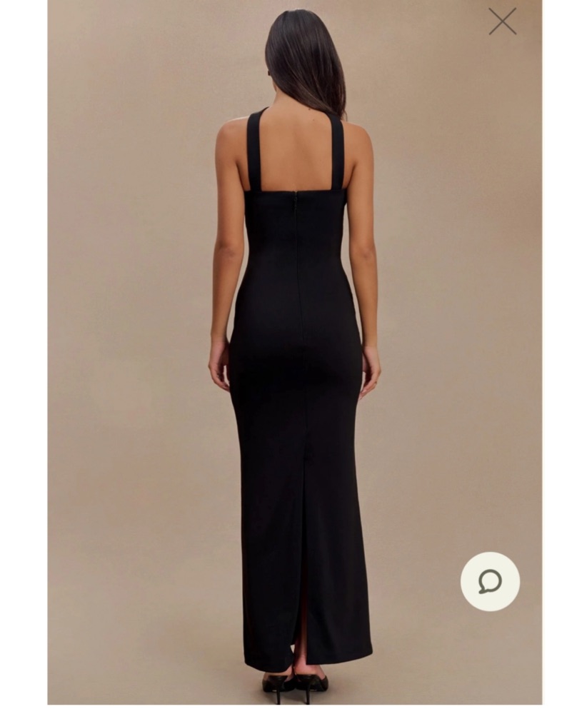 Meshki Velma Halter Collar Maxi Dress by Meshki - Pickle