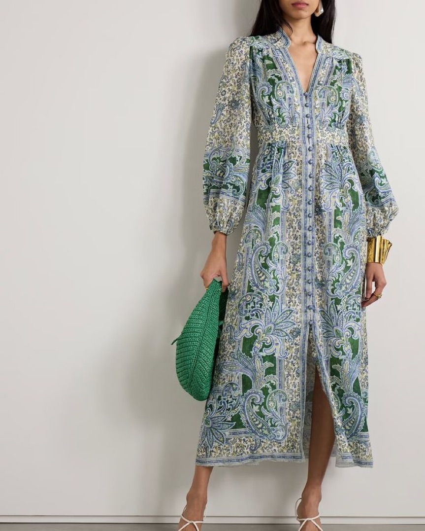 Zimmermann Ottie Floral Print Maxi Dress | Pickle
