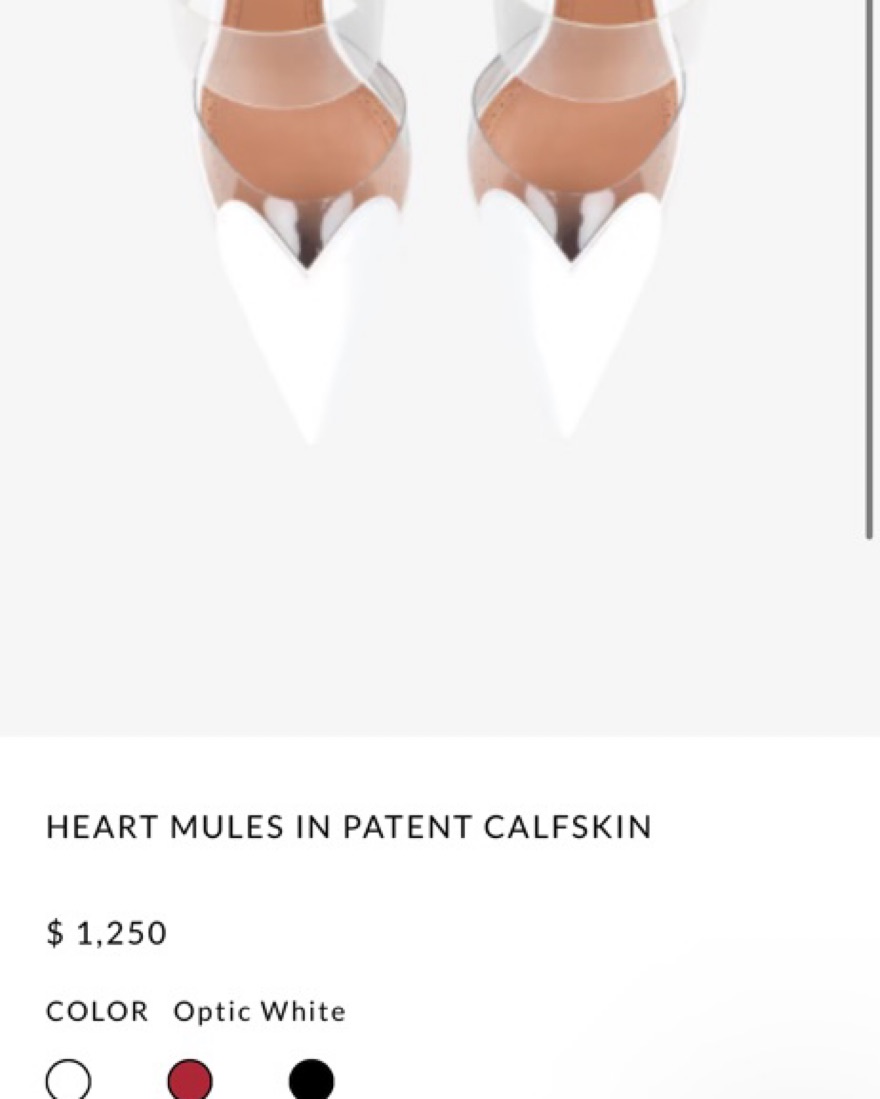 Alaia Heart Mules White 🤍 by Alaïa - Pickle