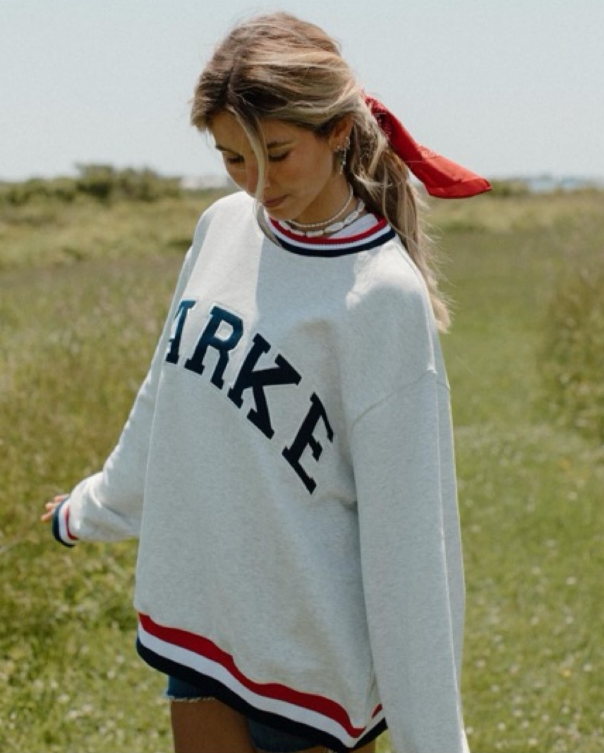 [ ] Vintage Varsity Sweatshirt ☆送料込☆ Vintage Cotton Terry Crewneck Pullover With Varsity Stripe