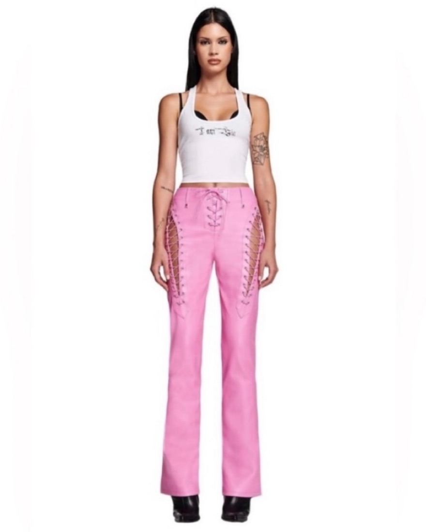【AMERI】LEATHER PANTS ピンク Having A Moment Faux Leather Pant 28 - Pink | Fashion Nova