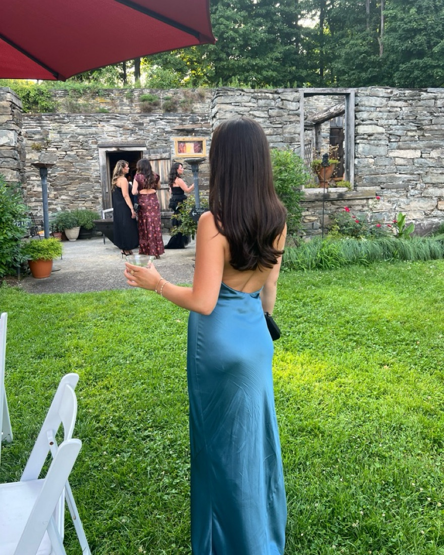 yesenia silk dress Reformation Maxi  The Closet New York enhancing silhouette Reformation Yesenia Silk Dress In