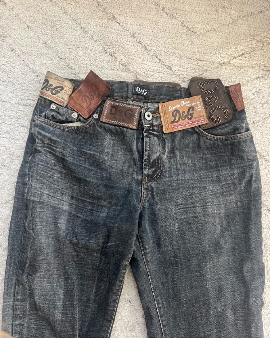Dolce & Gabbana Multi Patch/tag Jeans | Pickle