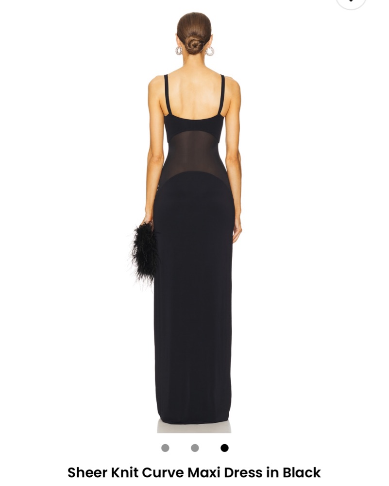 Helsa Sheer Knit Curve Maxi Dress by Helsa - Pickle