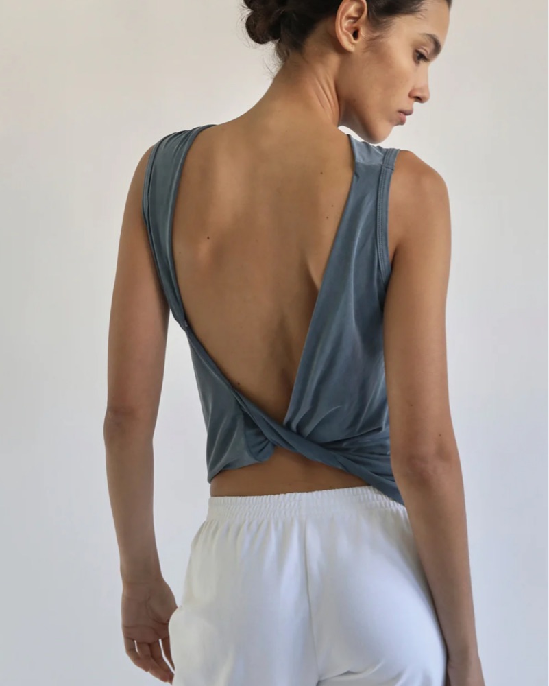 Paloma Wool Twist Back Duli Blue Top by Paloma Wool - Pickle