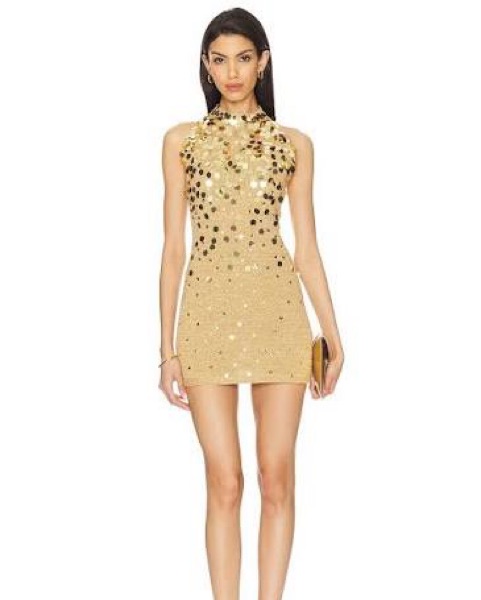 atalea gold dress Aleta Dress 1051