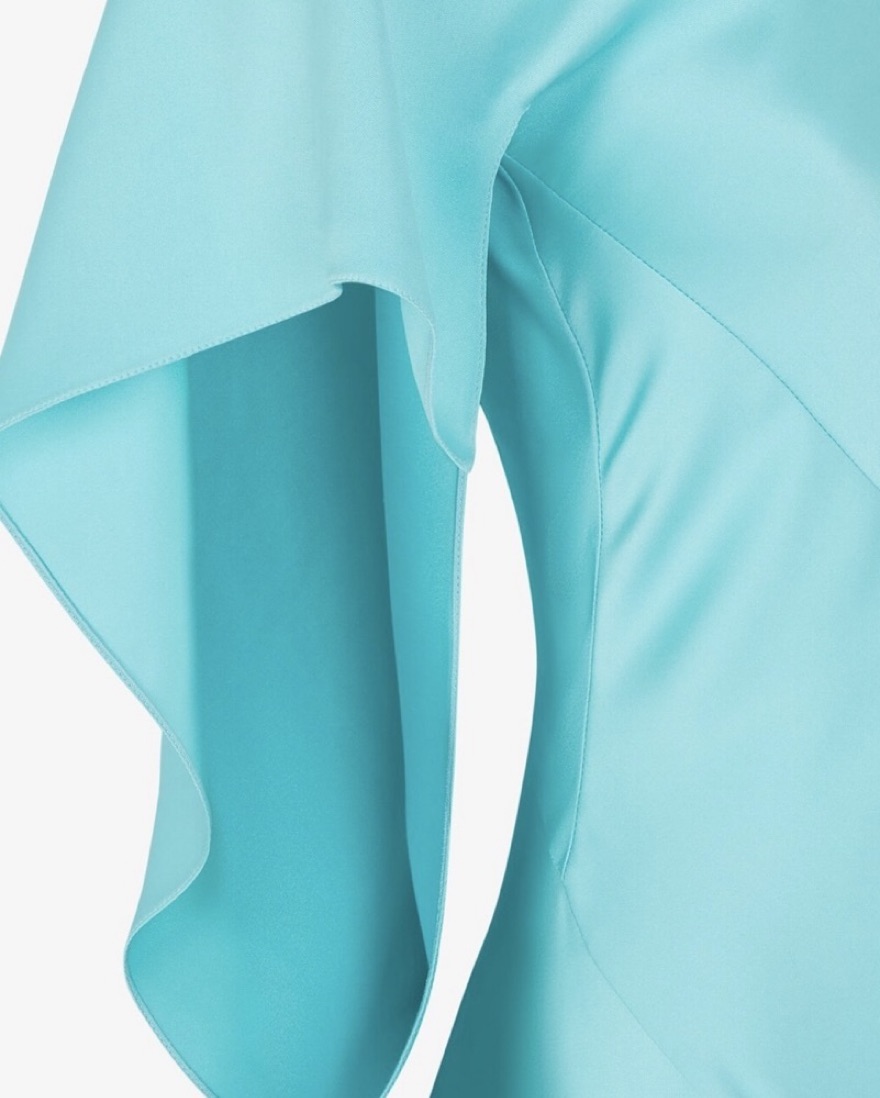 long sleeve blue dress formal Long Embroidered Formal Dress with Sleeves